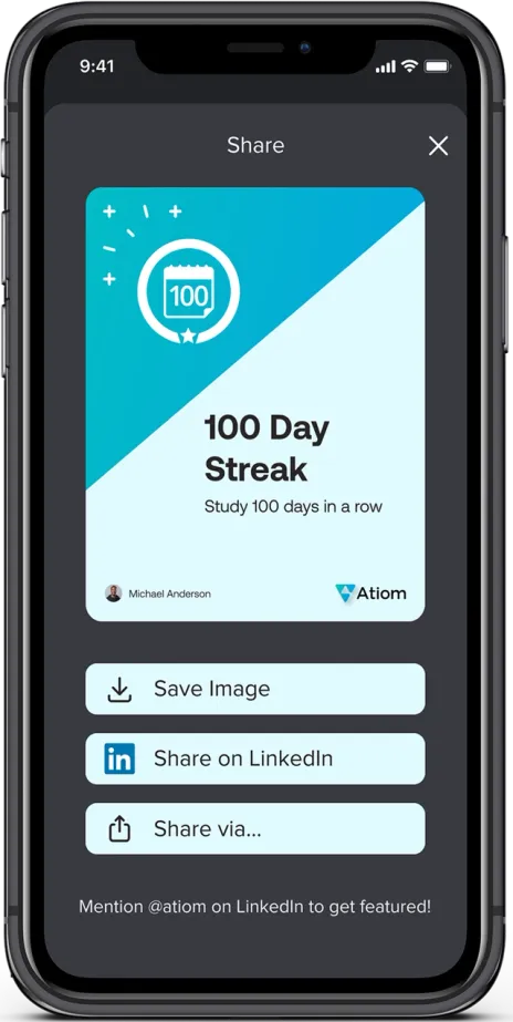 Atiom app screenshot