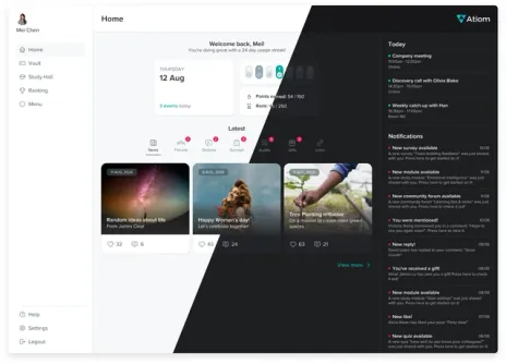Atiom app screenshot