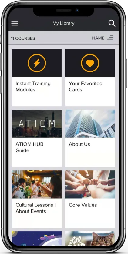 Atiom app screenshot
