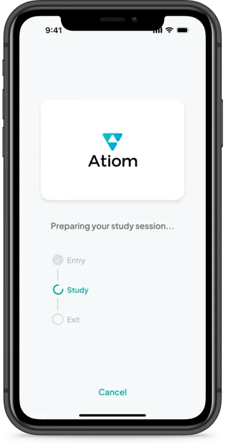 Atiom app screenshot